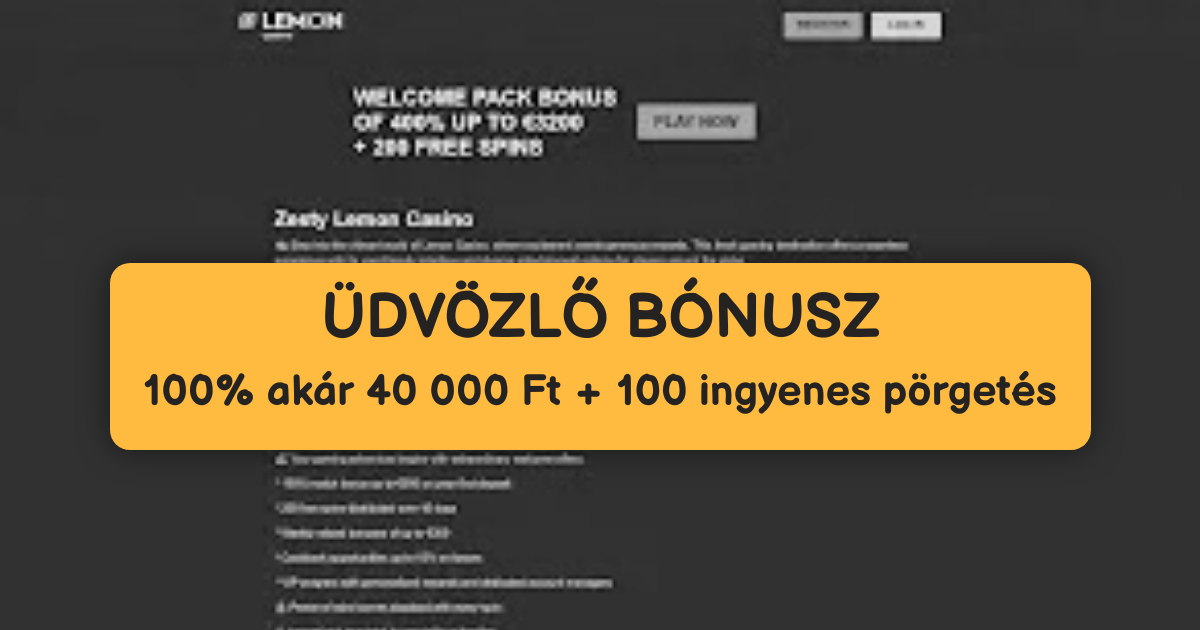 Lemon Online Kaszinó Magyarországon